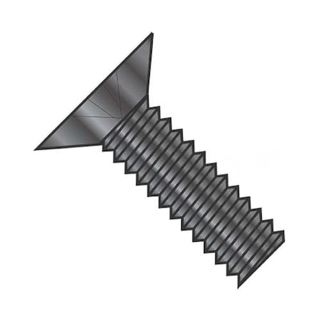 Usa Industrials #10-32 x 1 1/4 in Phillips Flat Machine Screw, Black Oxide Steel BULK-SCRW-7153